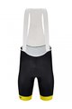 SANTINI Cycling bib shorts - TOUR DE FRANCE 2022 - yellow/black