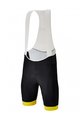 SANTINI Cycling bib shorts - TOUR DE FRANCE 2022 - yellow/black