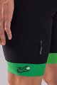 SANTINI Cycling bib shorts - TOUR DE FRANCE 2022 - black/green