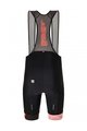 SANTINI Cycling bib shorts - TOUR DE FRANCE 2022 - black/red