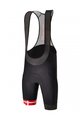 SANTINI Cycling bib shorts - TOUR DE FRANCE 2022 - black/red