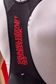 SANTINI Cycling bib shorts - TOUR DE FRANCE 2022 - black/red