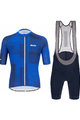 SANTINI Cycling short sleeve jersey and shorts - KARMA KINETIC - blue