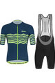SANTINI Cycling short sleeve jersey and shorts - TONO PROFILO - black/green