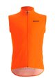 SANTINI Cycling gilet - NEBULA WINDPROOF - orange