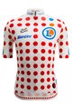SANTINI Cycling short sleeve jersey - TOUR DE FRANCE 2024 - red/white
