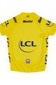 SANTINI Cycling short sleeve jersey - TOUR DE FRANCE 2024 - yellow