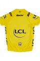 SANTINI Cycling short sleeve jersey - TOUR DE FRANCE 2023 - yellow