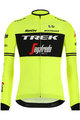 SANTINI Cycling winter long sleeve jersey - TREK 2019 CLASSE WNT - black/yellow