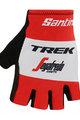 Santini Cycling fingerless gloves - TREK 2019 RACE - red/white/black