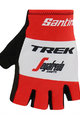 SANTINI Cycling fingerless gloves - TREK 2019 RACE - red/white/black