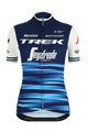 SANTINI Cycling short sleeve jersey - TREK 2019 BLEND LADY - blue/white