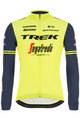 SANTINI Cycling winter long sleeve jersey - TREK 2020 WINTER - yellow/black