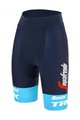 SANTINI Cycling shorts without bib - TREK SEGAFREDO 2022 LADY FAN LINE - blue