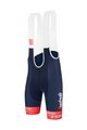 SANTINI Cycling bib shorts - TREK SEGAFREDO 2022 FAN LINE - pink/blue