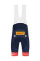 SANTINI Cycling bib shorts - TREK SEGAFREDO 2022 FAN LINE - pink/blue