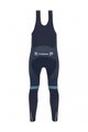 SANTINI Cycling long bib trousers - TREK 2022 FACTORY RACING CX WINTER - blue