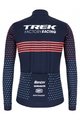 SANTINI Cycling winter long sleeve jersey - TREK 2022 FACTORY RACING CX WINTER - pink/blue