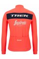 SANTINI Cycling winter long sleeve jersey - TREK SEGAFREDO 2022 WINTER - pink