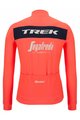 SANTINI Cycling winter long sleeve jersey - TREK SEGAFREDO 2022 WINTER - pink