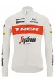 SANTINI Cycling winter long sleeve jersey - TREK SEGAFREDO 2022 WINTER - white/red