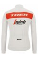 SANTINI Cycling winter long sleeve jersey - TREK SEGAFREDO 2022 WINTER - white/red
