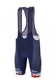 SANTINI Cycling bib shorts - TREK FACTORY RACING 2023 - blue