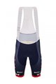 SANTINI Cycling bib shorts - TREK SEGAFREDO 2023 ORIGINAL - blue/red
