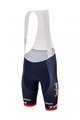 SANTINI Cycling bib shorts - TREK SEGAFREDO 2023 ORIGINAL - blue/red