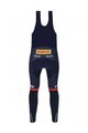 SANTINI Cycling long bib trousers - TREK SEGAFREDO 2023 FAN LINE WINTER - blue/red