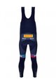 SANTINI Cycling long bib trousers - TREK 2023 FACTORY RACING WINTER - blue