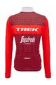 SANTINI Cycling winter long sleeve jersey - TREK SEGAFREDO 2023 WINTER - red/white