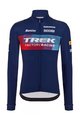 SANTINI Cycling winter long sleeve jersey - TREK 2023 FACTORY RACING WINTER - blue