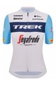 SANTINI Cycling short sleeve jersey - TREK SEGAFREDO 2023 LADY FAN LINE - light blue/white