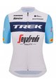 SANTINI Cycling short sleeve jersey - TREK SEGAFREDO 2023 LADY FAN LINE - light blue/white