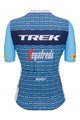 SANTINI Cycling short sleeve jersey - TREK SEGAFREDO 2023 LADY FAN LINE - light blue/white