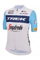 SANTINI Cycling short sleeve jersey - TREK SEGAFREDO 2023 LADY FAN LINE - light blue/white
