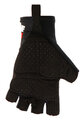 SANTINI Cycling fingerless gloves - X IRONMAN VIS - black/red