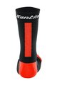 SANTINI Cyclingclassic socks - X IRONMAN VIS - black/red