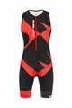 SANTINI Cycling overal - X IRONMAN CUPIO - black/red