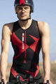 SANTINI Cycling overal - X IRONMAN CUPIO - black/red