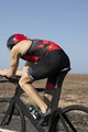 SANTINI Cycling overal - X IRONMAN CUPIO - black/red