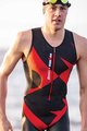 SANTINI Cycling overal - X IRONMAN CUPIO - black/red