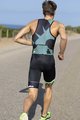 SANTINI Cycling overal - X IRONMAN CUPIO - green/black