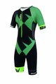 SANTINI Cycling overal - X IRONMAN CUPIO - black/green