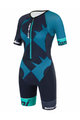 SANTINI Cycling overal - X IRONMAN CUPIO LADY - blue