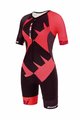 SANTINI Cycling overal - X IRONMAN CUPIO LADY - pink/bordeaux