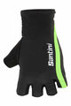 SANTINI Cycling fingerless gloves - X IRONMAN VIS - black/green