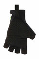 SANTINI Cycling fingerless gloves - X IRONMAN VIS - black/green