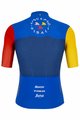 SANTINI Cycling short sleeve jersey - NIBALI SQUALO - red/blue/yellow